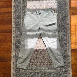 Sonoma Goods For Life Midrise Utility Jogger Pants Light Gray Size 12